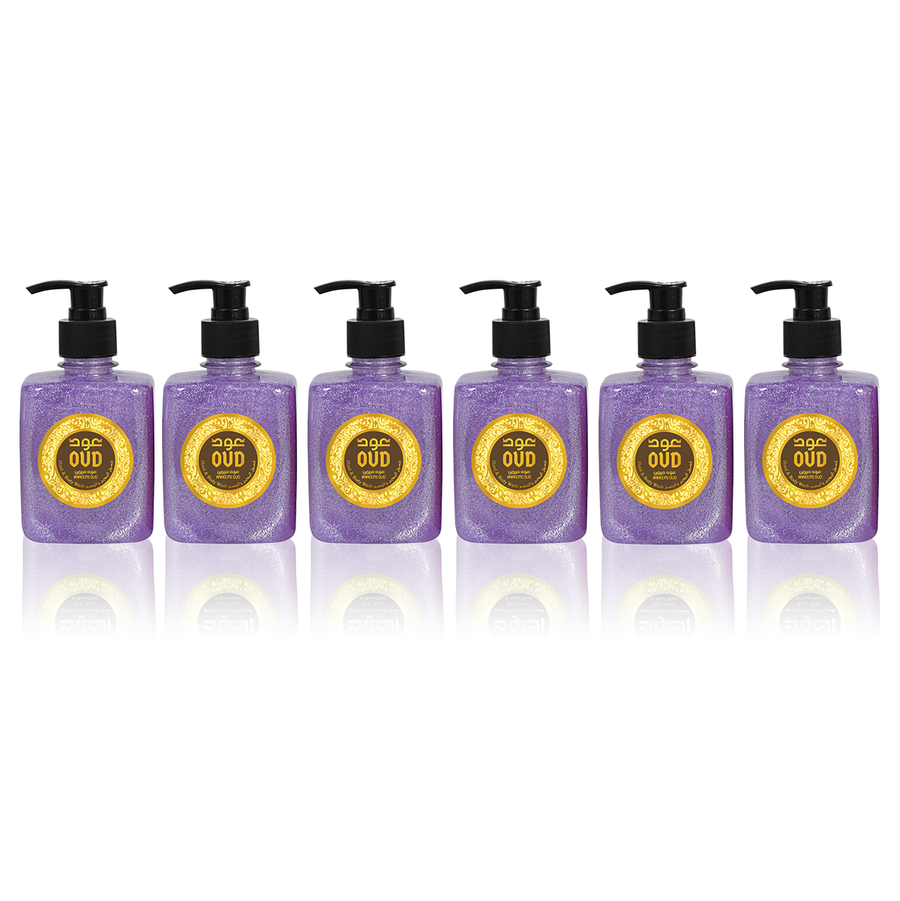 6 Pack - Hand & Body Wash Hareemi Oud 300ml by Oudlux
