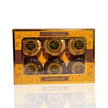 Load image into Gallery viewer, Oud Soap Bars 2 Scents Variety Pack 6-Mini 20g by Oudlux
