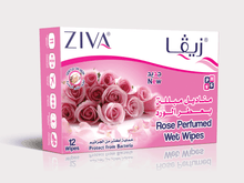 Load image into Gallery viewer, Perfumed Wet Wipes ROSE 12 Sachets